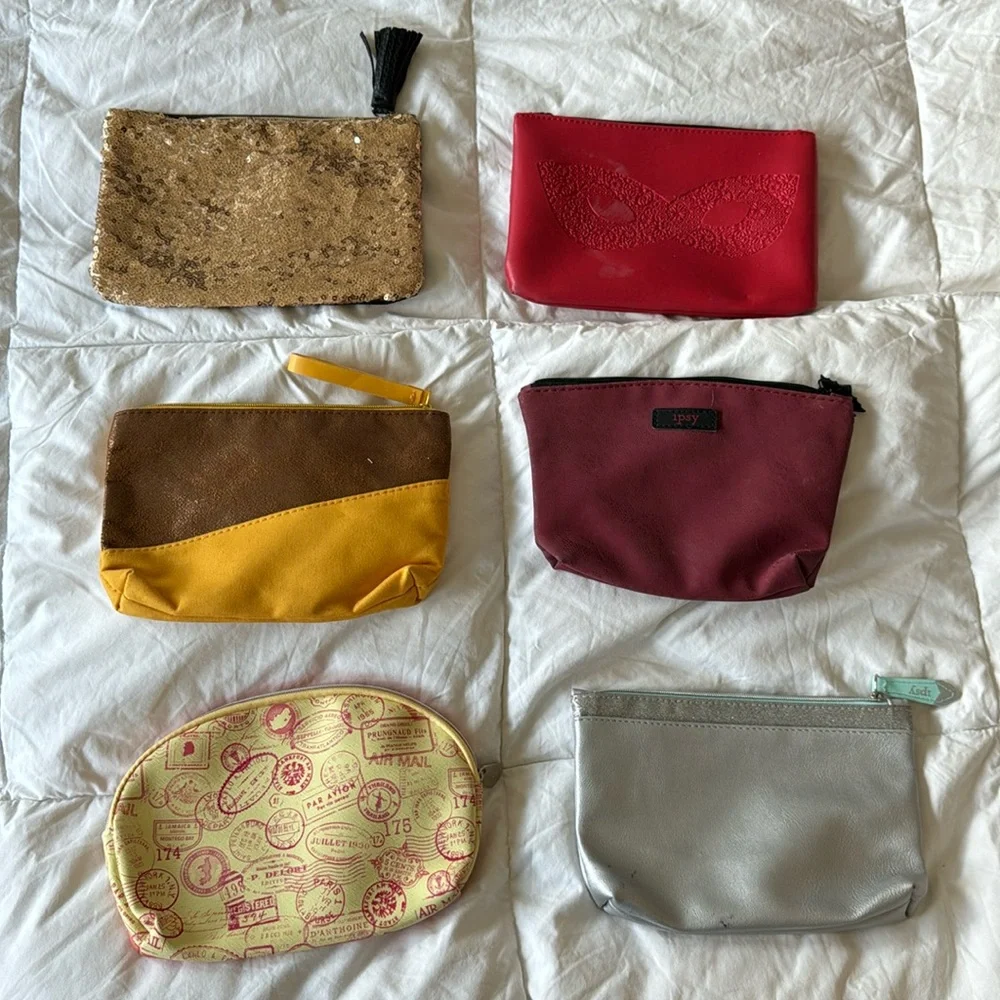 Collection of makeup bags